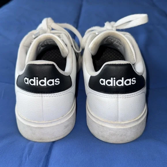Adidas Classic Leather Grand Court B&W Sneakers Women’s Sz 8.5! - Picture 7 of 8